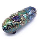 5'' GOLD FUMED ART DOUBLE GLASS | HAND PIPE